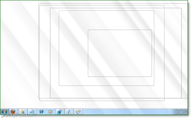 zrzut ekranu Windows 7 Aero Peek