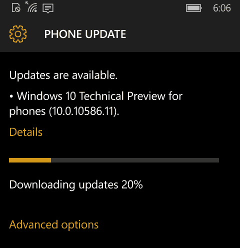Windows 10 Mobile Preview kompilacja 10586 już dostępna