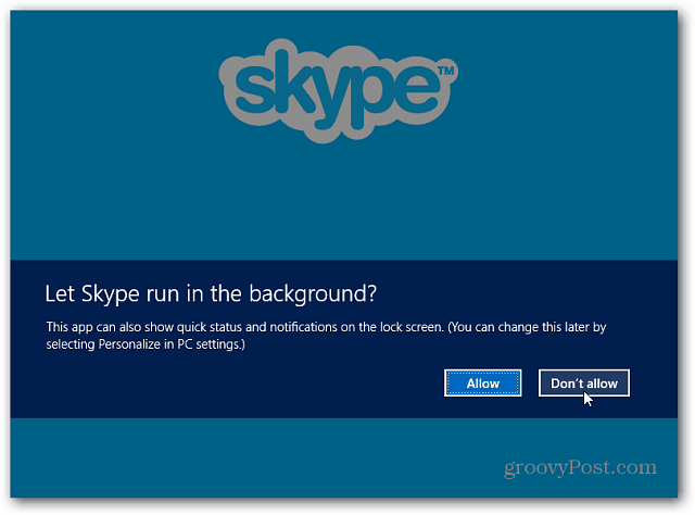 Skype w tle