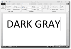 motyw 2013 zmiana koloru pakietu Office - motyw ciemnoszary