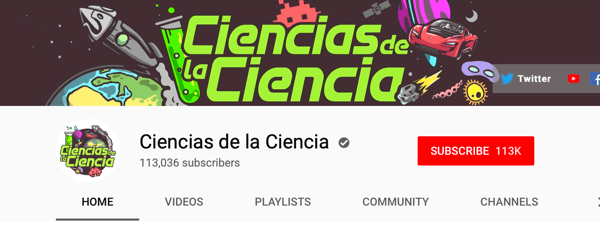 Jak rekrutować płatnych influencerów społecznościowych, przykład hiszpańskojęzycznego kanału YouTube Ciencias de la Ciencia