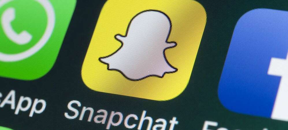 Logo Snapchata na telefonie komórkowym