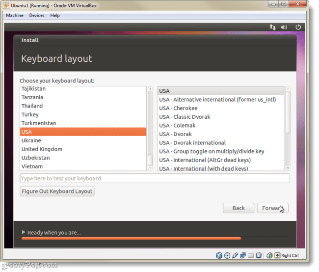 układ klawiatury ubuntu