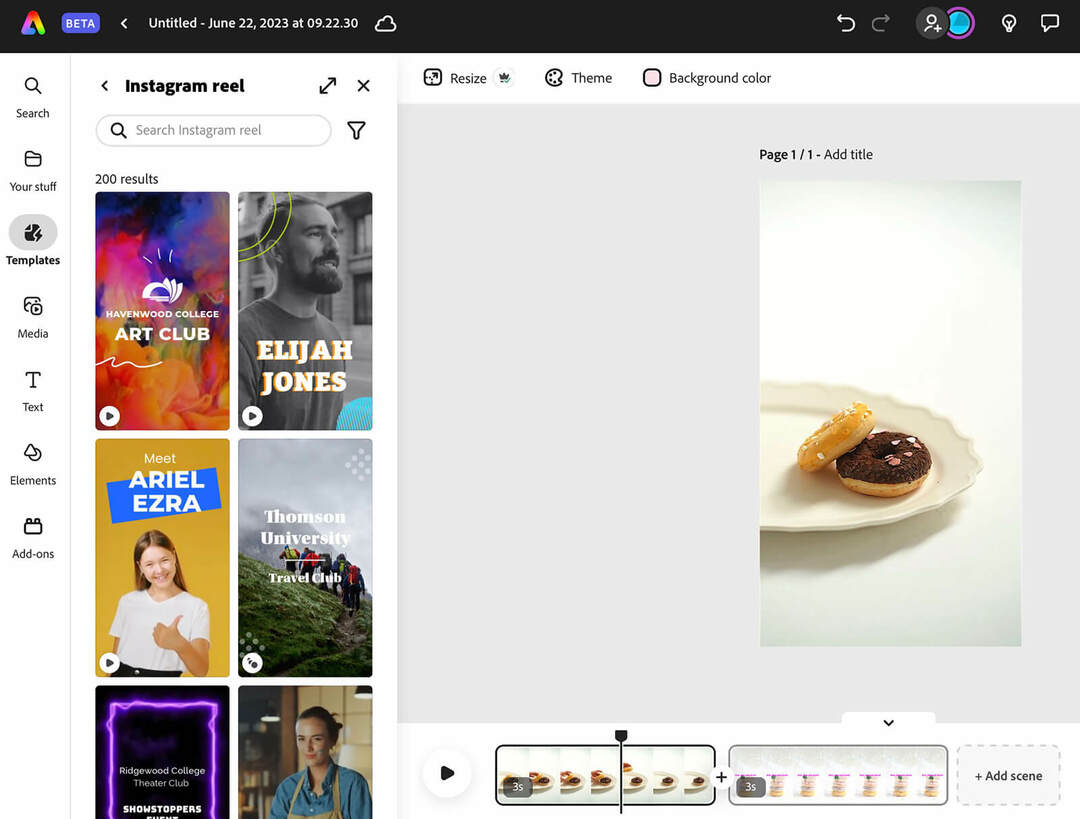 aplikacje do edycji wideo-krótka-forma-treść-adobe-express-wersja-beta-instagram-reel-1