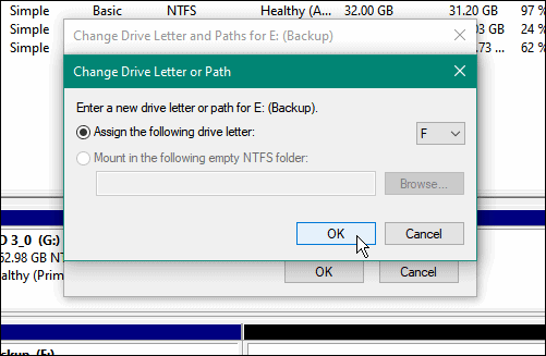 ok, zmień literę dysku w systemie Windows 11