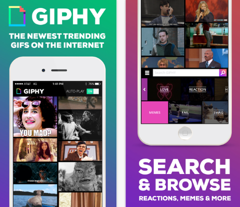 giphy aplikacja na iOS