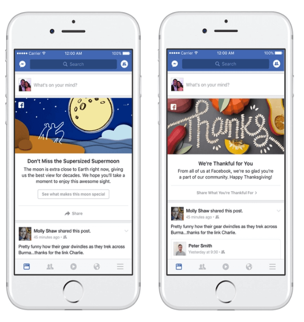 Facebook wprowadził nowy program marketingowy, aby zapraszać ludzi do dzielenia się wydarzeniami i chwilami, które mają miejsce w ich społecznościach i na całym świecie, i rozmawiania o nich.