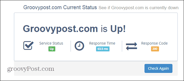 Monitoruj status witryny za pomocą CurrentDown