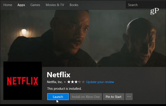 Aplikacja Netflix dla systemu Windows 10