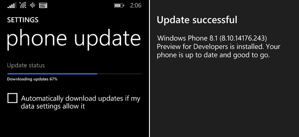 Aktualizacja systemu Microsoft Windows Phone