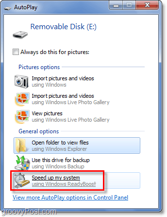 automatycznie odtwarzaj kartę SD w trybie gotowości z Windows 7