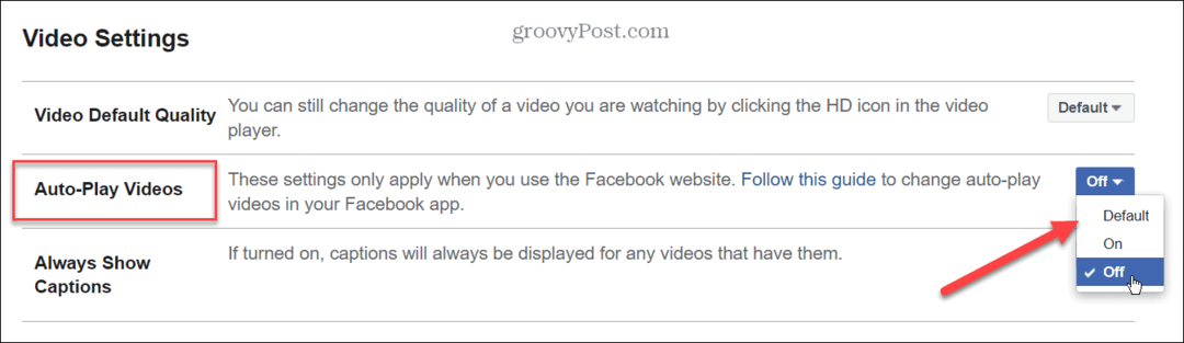 Jak wyłączyć automatyczne odtwarzanie wideo na Facebooku
