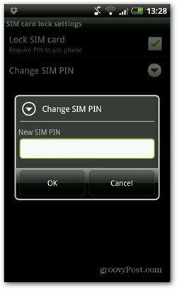 zmiana kodu PIN Androida