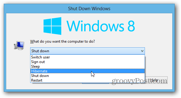 Zamknij system Windows 8 Desktop