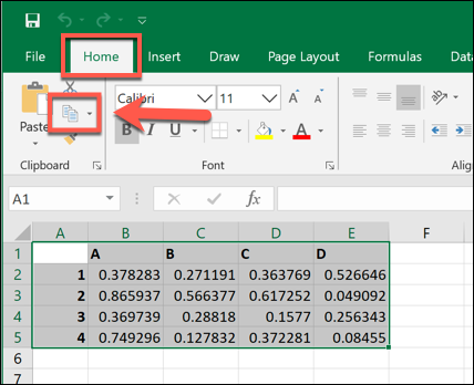 Kopiowanie wybranych danych w programie Microsoft Excel