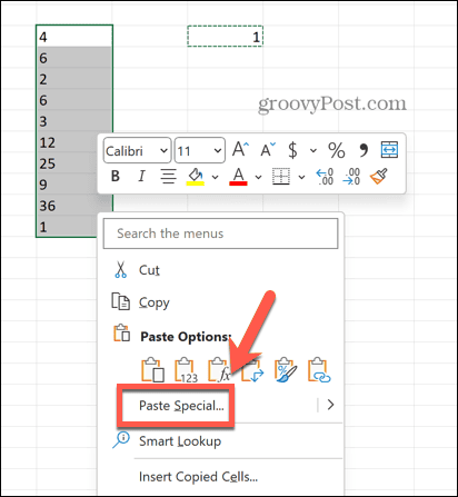 Excel wklej specjalne mnożenie