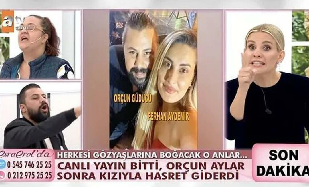 Zdezorientowany podczas transmisji na żywo! Esra Erol zwolnił Orçun, który był żonaty, kiedy była mężatką, mówiąc „Wynoś się”