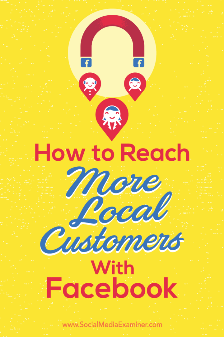 Wskazówki, jak zwiększyć lokalną widoczność wśród klientów na Facebooku.