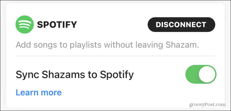 Synchronizuj Spotify z Shazam