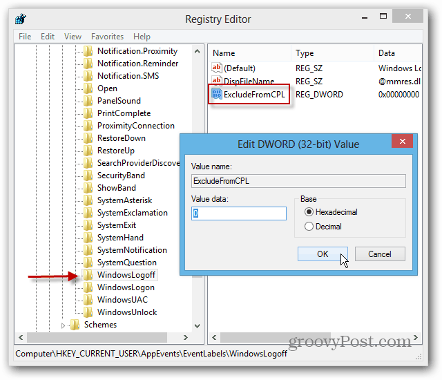 Jak dostosować dźwięki zamykania, logowania i wylogowywania systemu Windows 8