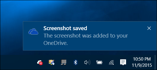 Powiadomienie w systemie Windows 10
