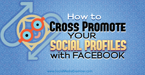cross promuj profile w mediach społecznościowych na Facebooku