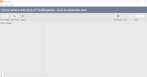 TextExpander tworzy fragment kodu