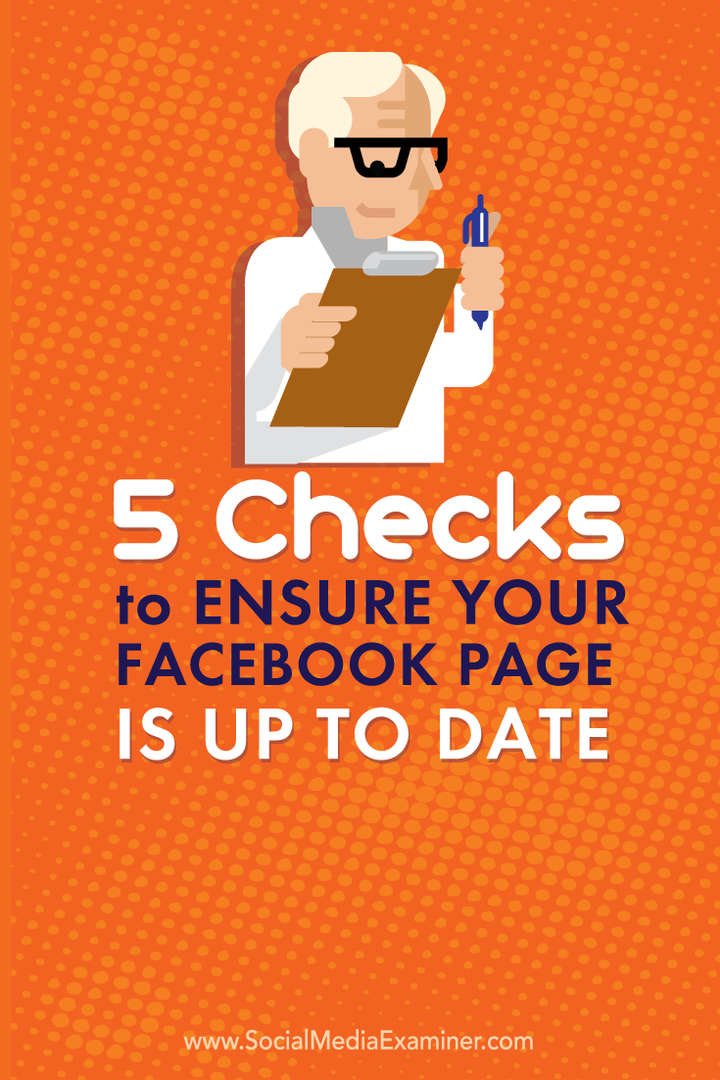 5 Sprawdzanie, czy Twoja strona na Facebooku jest aktualna: Social Media Examiner