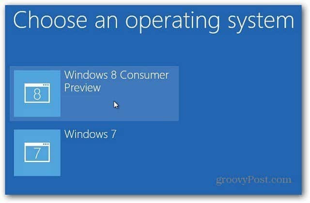 wybierz Windows 8