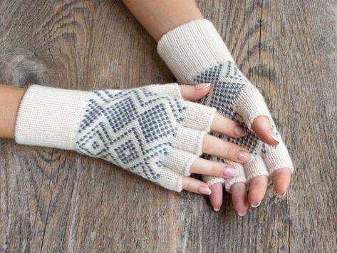 Jak robić na drutach rękawiczki