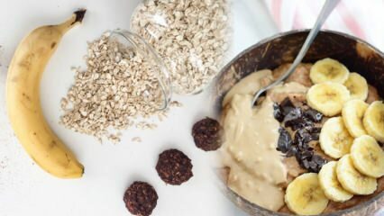 Przepis na dietetyczne śniadanie owsiane: Jak zrobić płatki owsiane z bananem i kakao?