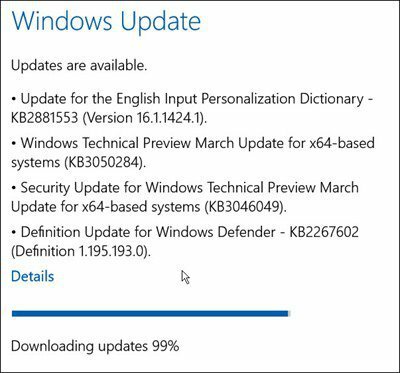 Aktualizacje systemu Windows 10