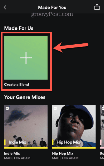 spotify stwórz mieszankę