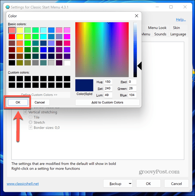 Windows 11 klasyczny próbnik kolorów powłoki