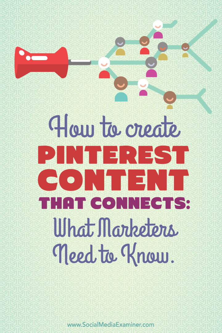 Jak tworzyć treści na Pinterest, które łączą się: co marketerzy muszą wiedzieć: Social Media Examiner
