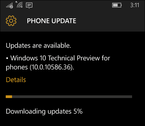 Windows 10 Mobile Insider Build 10586.36 Dostępny teraz