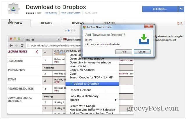 Przesyłaj pliki internetowe bezpośrednio do Dropbox z sieci