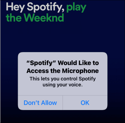 daj Spotify dostęp do mikrofonu