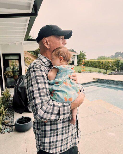 Bruce Willis i wnuk