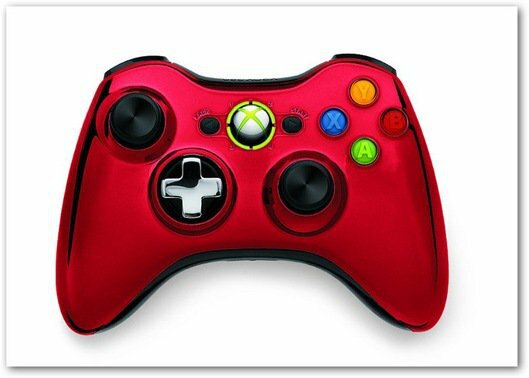 Czerwony kontroler Xbox 360