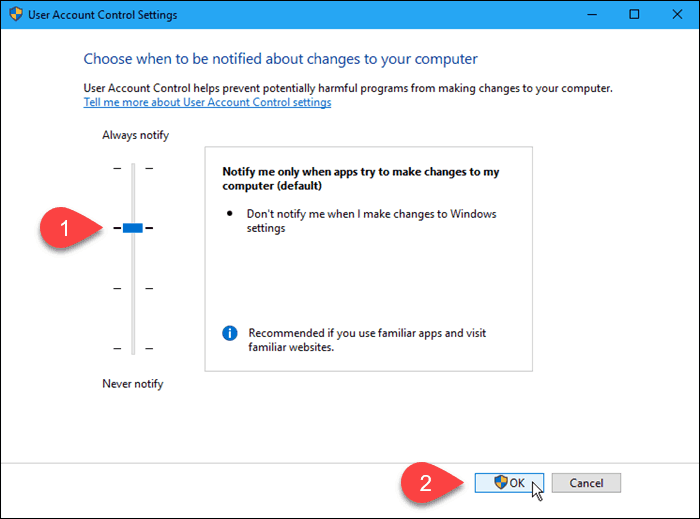 Jak wyłączyć lub zmodyfikować ustawienia Kontroli konta użytkownika (UAC) w systemie Windows