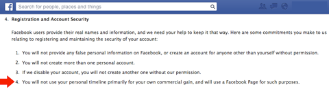 informacje o rejestracji na Facebooku