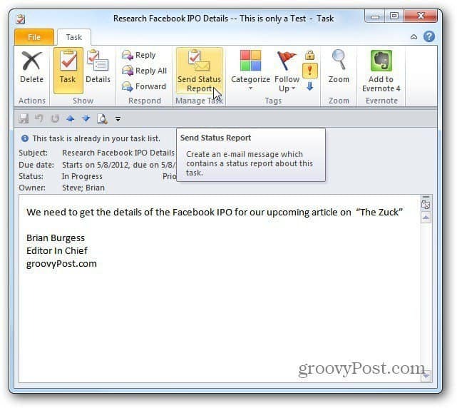 Jak przypisywać zadania w programie Outlook 2010