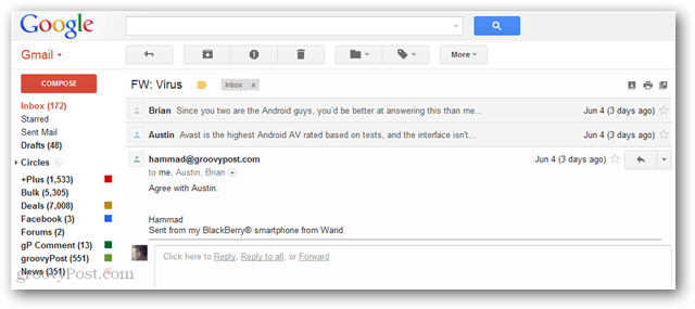 Jak włączyć widok konwersacji podobny do Gmaila w Thunderbirdie