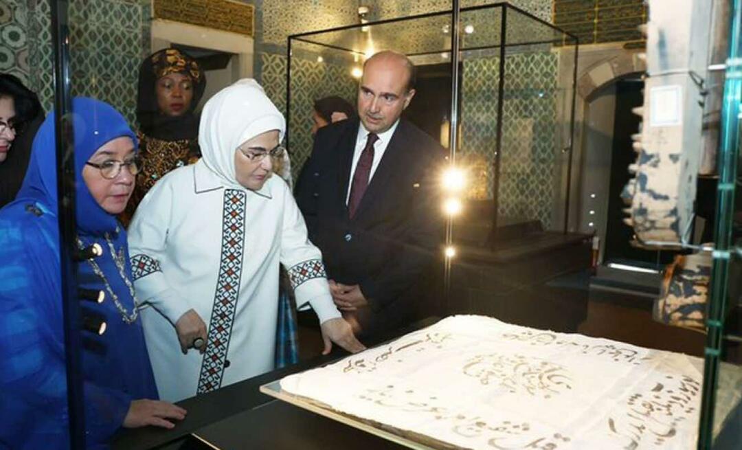 Pierwsza dama Erdoğan złożyła znaczącą wizytę w pałacu Topkapı wraz z żonami głów państw