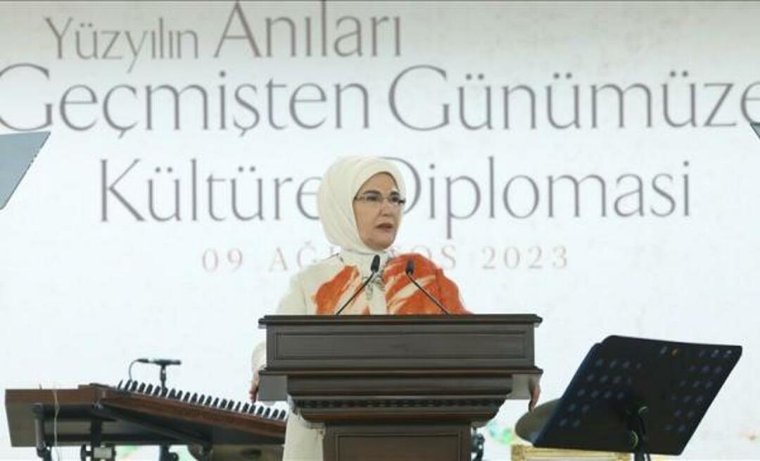 Emine Erdoğan dołączyła do programu dyplomacji kulturalnej: „Türkiye zawsze będzie na boisku”