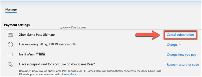 Anuluj subskrypcję Xbox
