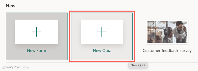 Nowy quiz dotyczący Microsoft Forms