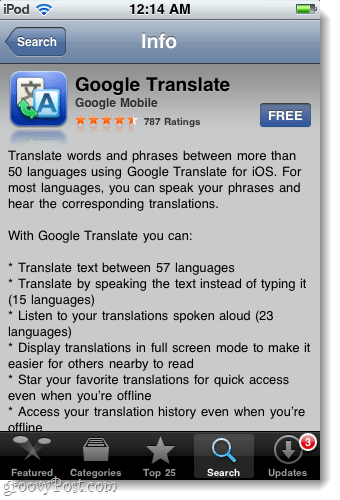 pobierz i zainstaluj aplikację Google Translator na iPhone'a, iPada i iPoda
