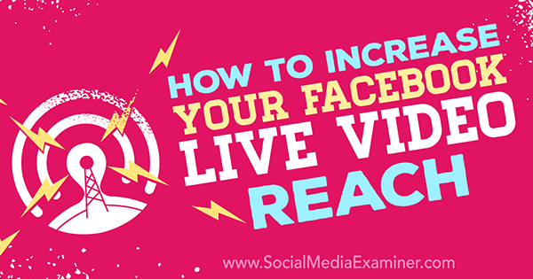 poprawić wydajność wideo na żywo na Facebooku